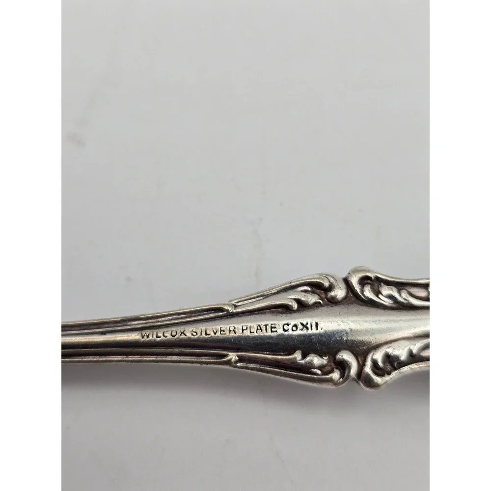 4‎ Antique Wilcox Silver Plate Co JOANNE forks Ornate Scroll XII Edwardian
